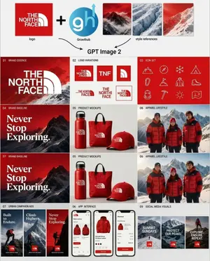 Outdoor Brand Kit Concept Board