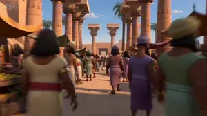 Egyptian Bazaar Anubis Merchant Animated Story