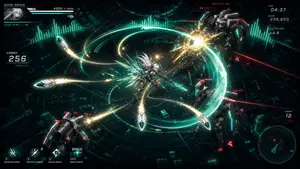 Cyber Angel Mecha Battle HUD