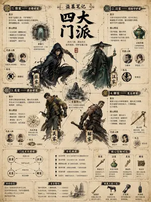 Vintage Faction Infographic Poster