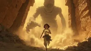 Cinematic Mummy Chase Sequence