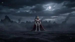 Mysterious Royal Warrior Character and Environment Settings