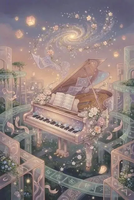 Surreal Mathematical Resonance — AI 이미지 프롬프트 예시