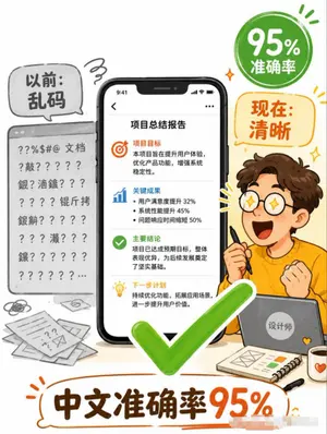 Chinese Text Accuracy Infographic