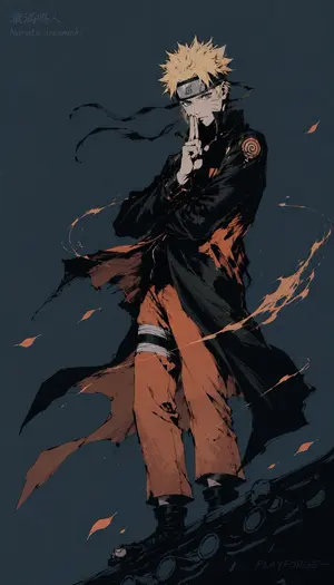 Gritty Naruto Poster Illustration