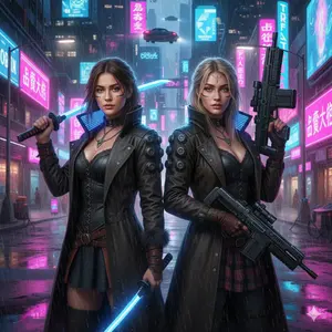 Cyberpunk Motorcycle Chase in Neon Megacity - Nano Banana Pro AI Prompt for Game Asset