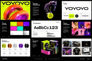 Futuristic Toy Brand Identity Kit