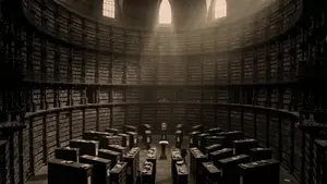 Dark Fantasy Library Scene Prompt
