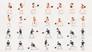 Isometric Pickleball Pose Sheet