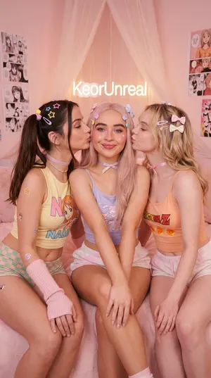 Kawaii Cosplay Bedroom Kiss Scene Prompt - Nano Banana Pro AI Prompt for Social Media Post