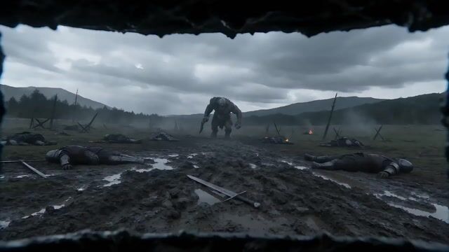 Seedance 2.0 Video Prompt: First-Person Knight vs. Giant