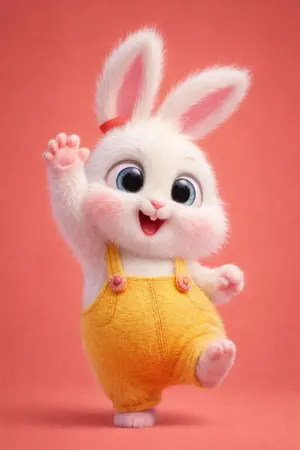 3D Anthropomorphic Bunny Character Prompt - Nano Banana Pro AI Prompt for Game Asset