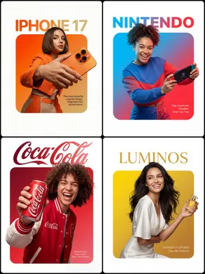 3D Breakout Effect Editorial Ad