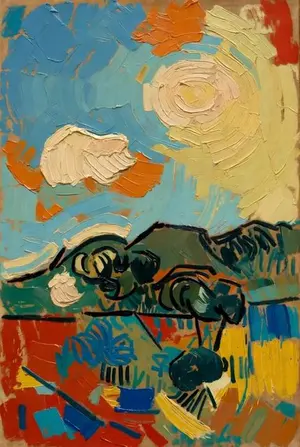 Picasso Imitating Van Gogh