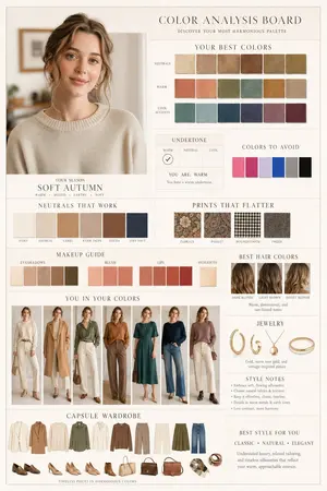 Luxury Fashion Color Analysis Board
