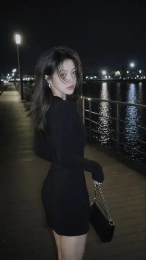 Nighttime Urban Film Portrait