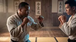 AI Dojo Fight Scene with Dimensional Style Shifts