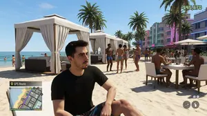 GTA-Style Beach Club Gameplay Screenshot