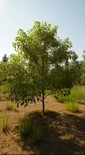 Giant Cat in Miniature Forest