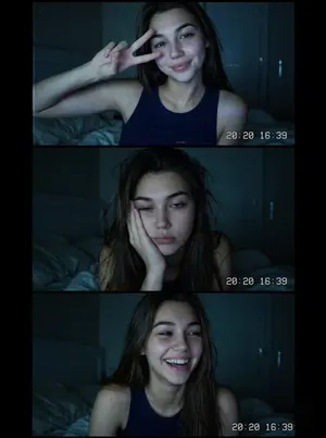 Vintage Webcam Photo Collage