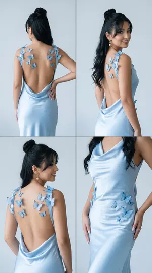 Butterfly Dress Editorial Grid Prompt for Nano Banana 2 - Nano Banana Pro AI Prompt for Product Marketing