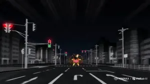 Epic Laboratory Anime Battle Scene