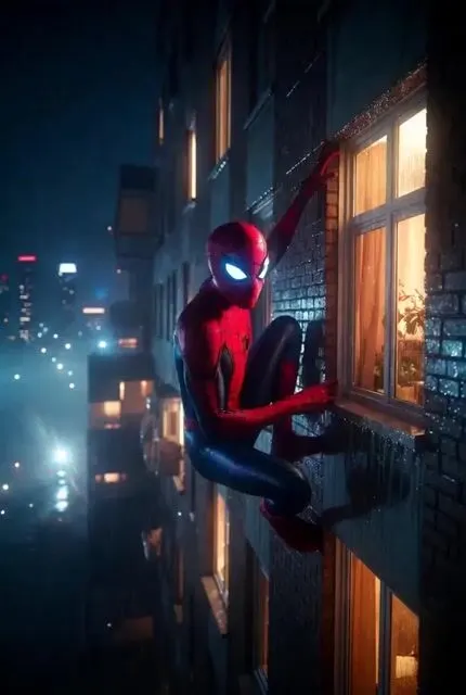 Window Spider Greeting — AI 이미지 프롬프트 예시