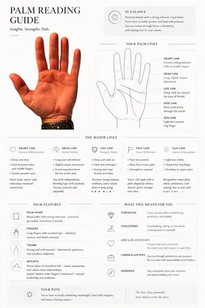 Editorial Palm Reading Infographic