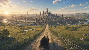 Fantasy Capital Arrival Scene