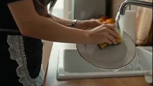 Emotional Housewife Daily Chores Cinematic Short