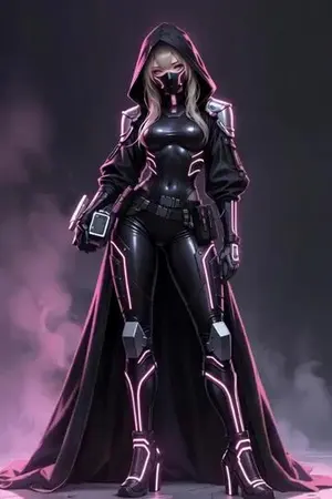 Cyberpunk Warrior Armor Transformation