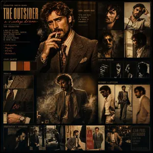 Vintage Drama Character Board