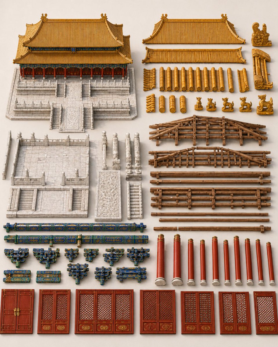 Chinese Palace Components Board