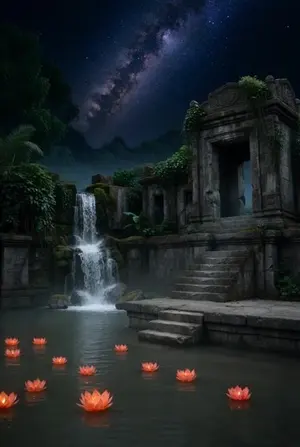 Lotus Lanterns and Milky Way Sanctuary