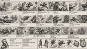Clockrunner Steampunk Storyboard Sheet