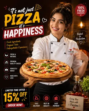 Luxury Fast Food Chef Advertisement