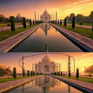 Taj Mahal Sunrise FPV Drone Flyover
