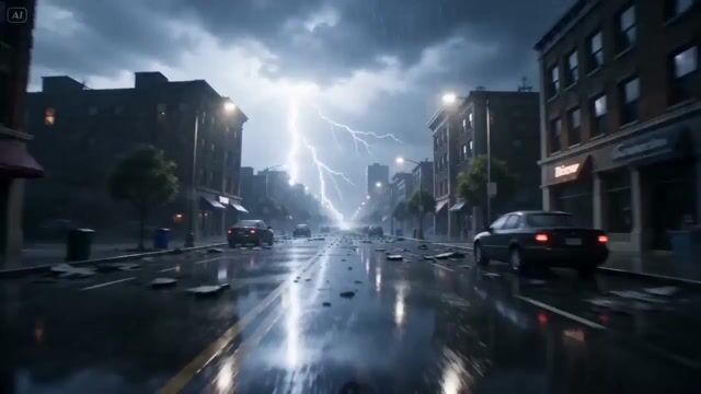 Cinematic Electrical Storm Prompt