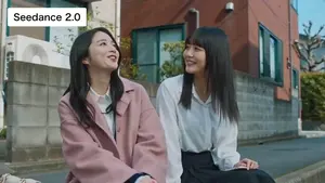 Japanese Slice-of-Life Street Conversation