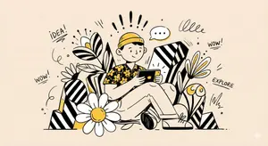 Whimsical Flat Illustration Generator - Nano Banana Pro AI Prompt for Social Media Post