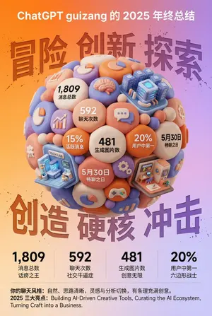 3D Clay Style Year-End Summary Poster Generator - Nano Banana Pro AI Prompt for Poster / Flyer