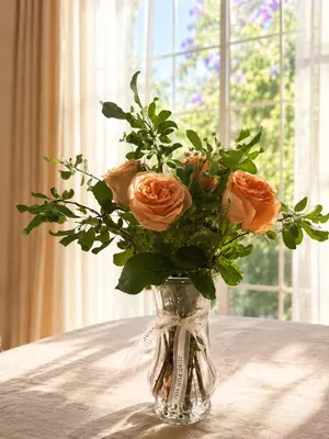 Sunlit Bouquet Photo Retouch