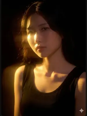 Cinematic East Asian Woman Portrait