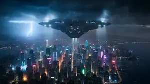 Post-Apocalyptic Futuristic Megacity Video Prompt