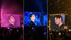 K-Pop Jumbotron Concert Collage