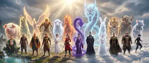 Epic Chinese Fantasy Zodiac Deities Prompt (12 Characters) - Nano Banana Pro AI Prompt for Poster / Flyer