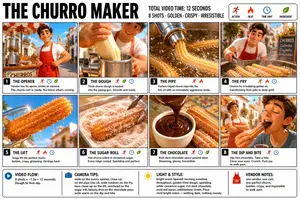 Churro Maker Infographic Storyboard