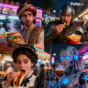 Time Traveler Night Market Grid