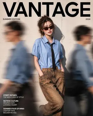 Modern Fashion Magazine Cover