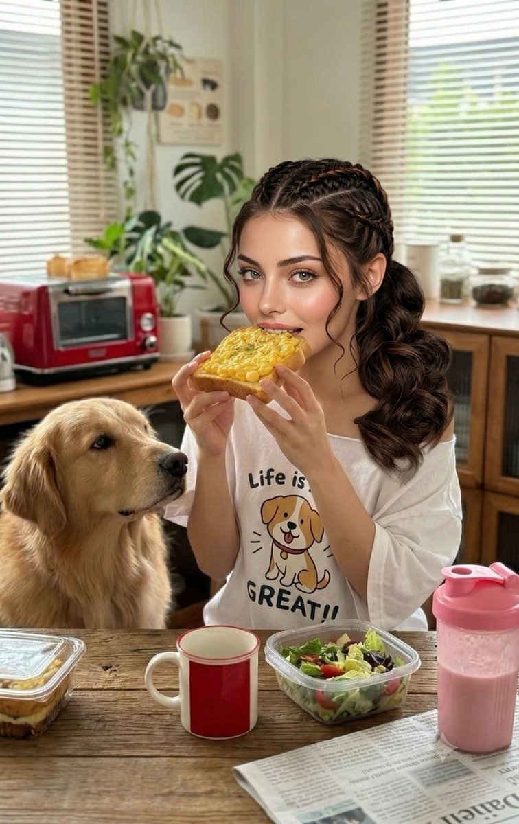 Cozy Morning Lifestyle Portrait - Nano Banana Pro AI Prompt for Social Media Post